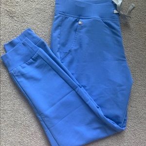 Final price drop!Figs Zamora jogger pants ceilblue